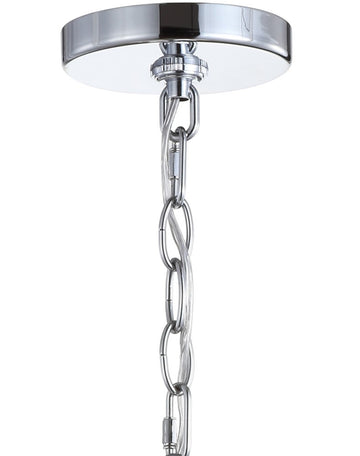 Nira 9.75" Adjustable 3D Color Burst Glass/Metal Pendant - JONATHAN Y